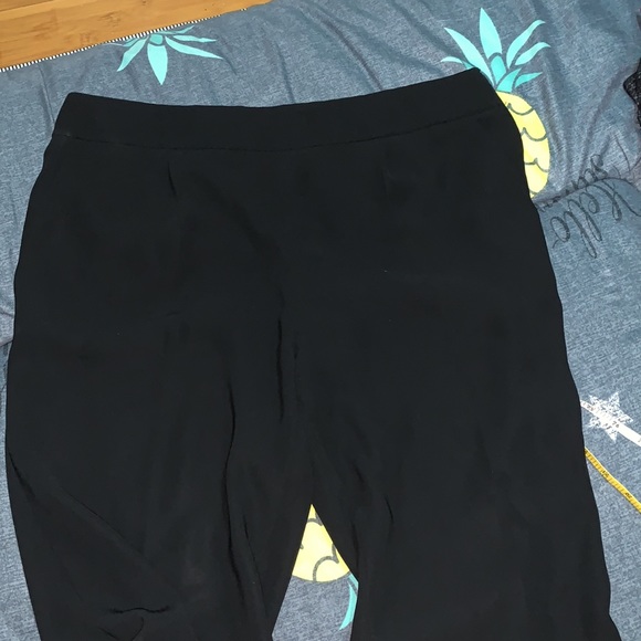 J CREW HIGH WAIST PLEATED BLACK PANT SIZE 8 - Picture 2 of 14